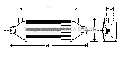 AVA QUALITY COOLING tarpinis suslėgto oro aušintuvas, kompresorius FD4314